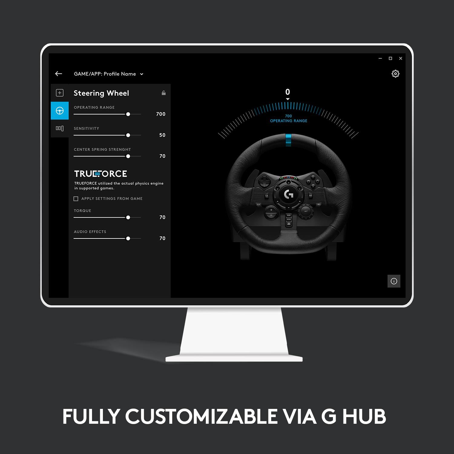 Logitech G923 TRUEFORCE Racing Wheel and Pedals for Playstation & PC