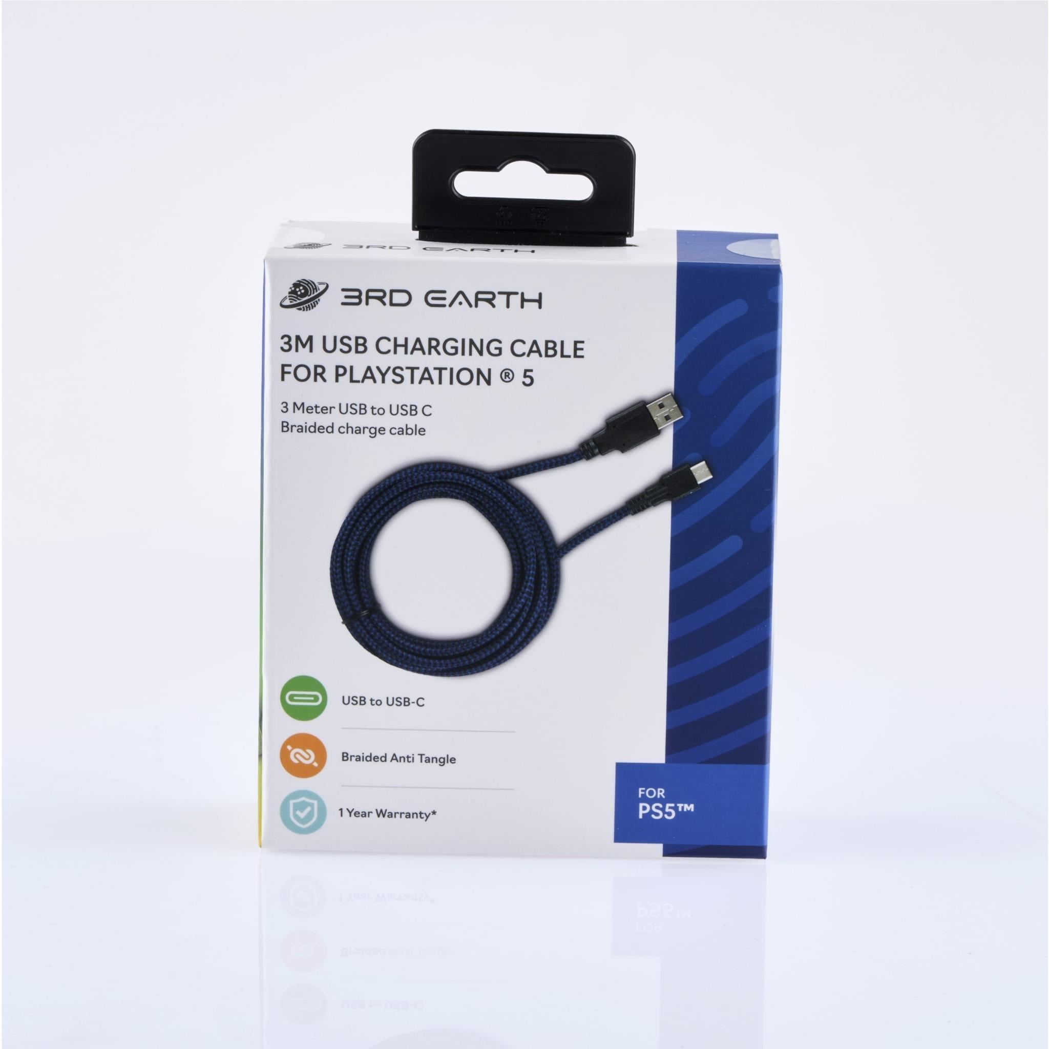 3rd Earth 3M Charge & Play USB Cable for PlayStation 5™