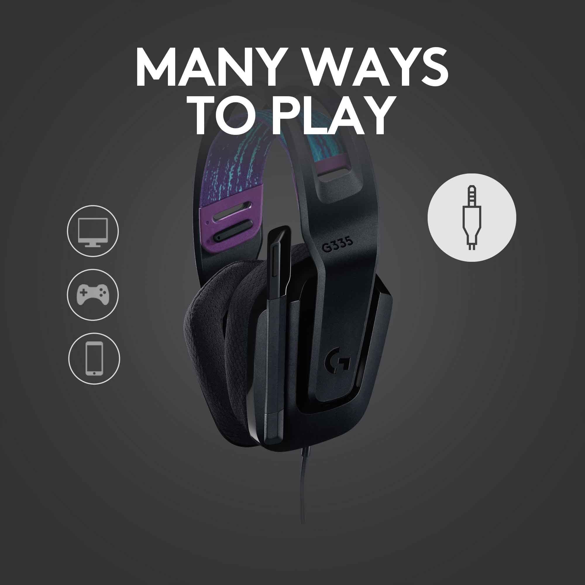 Logitech G335 Wired Gaming Headset (Black)