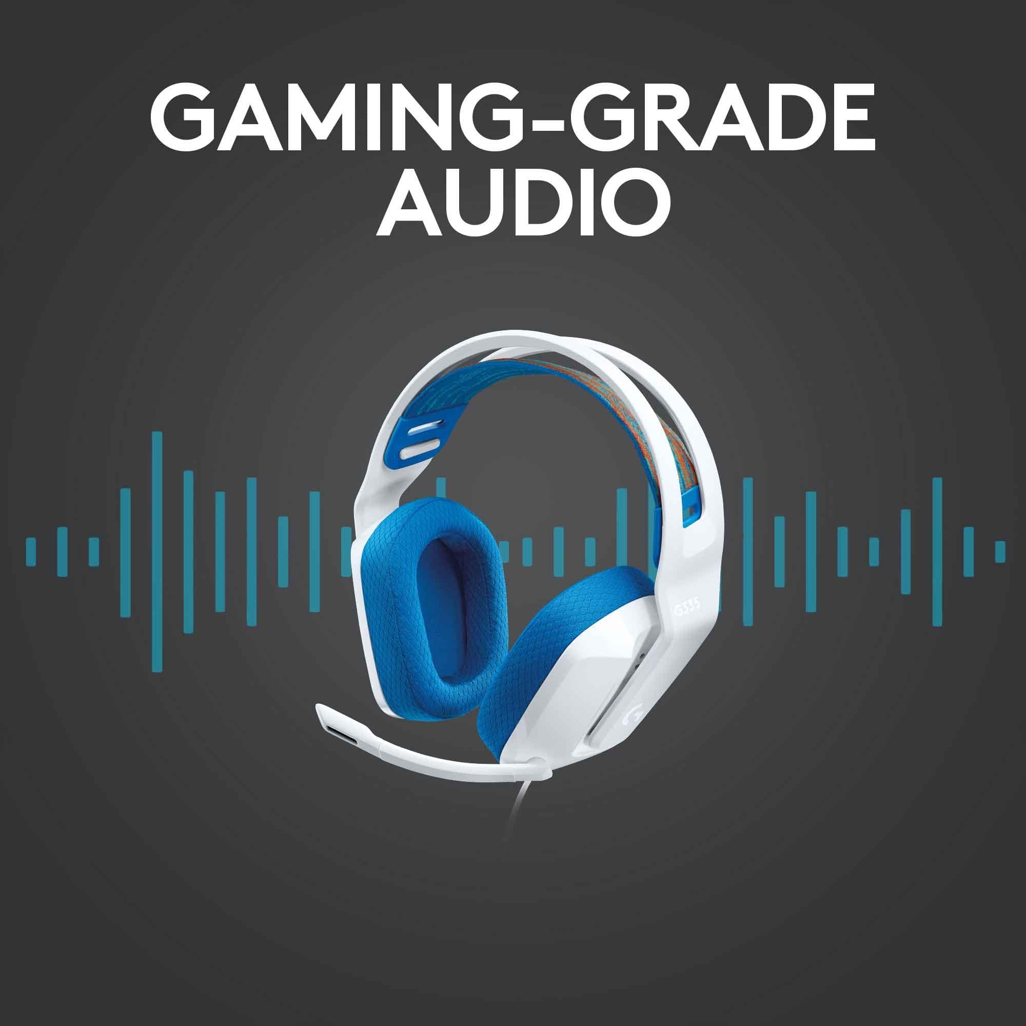 Logitech G335 Wired Gaming Headset (White)