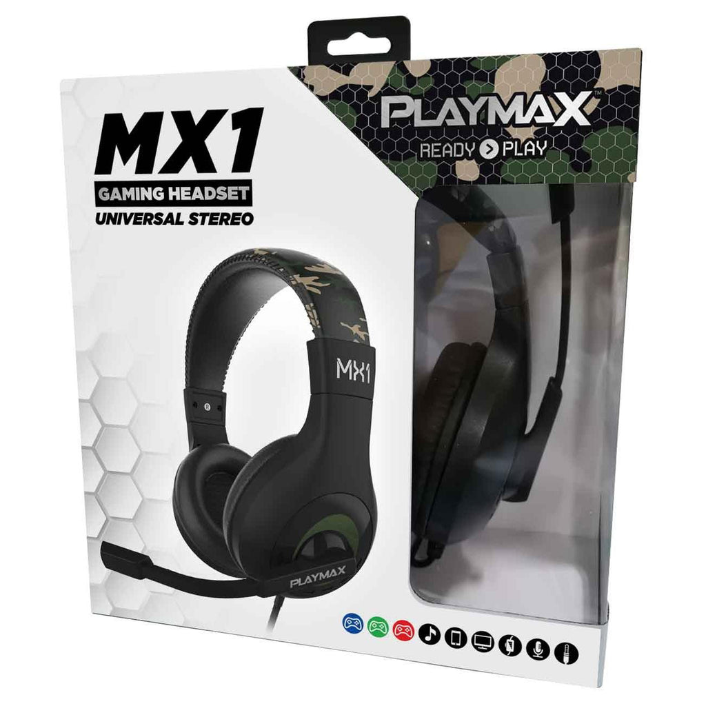 Playmax MX1 Universal Gaming Headset Jungle Camo Edition