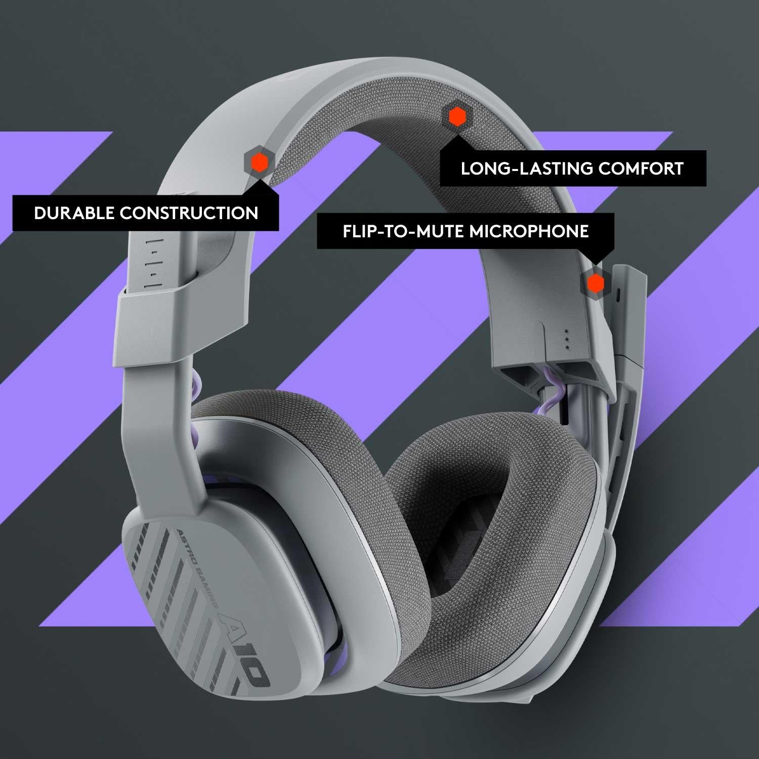 ASTRO Gaming A10 Gen 2 Headset for PC (Ozone/Grey)