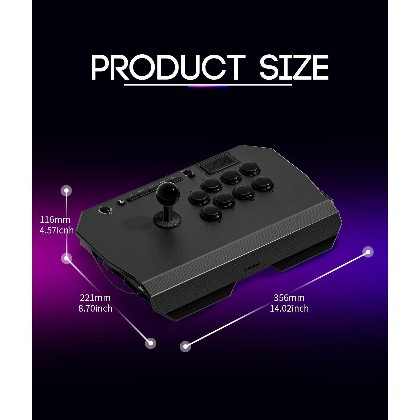 Qanba Drone 2 Fight Stick (Black)