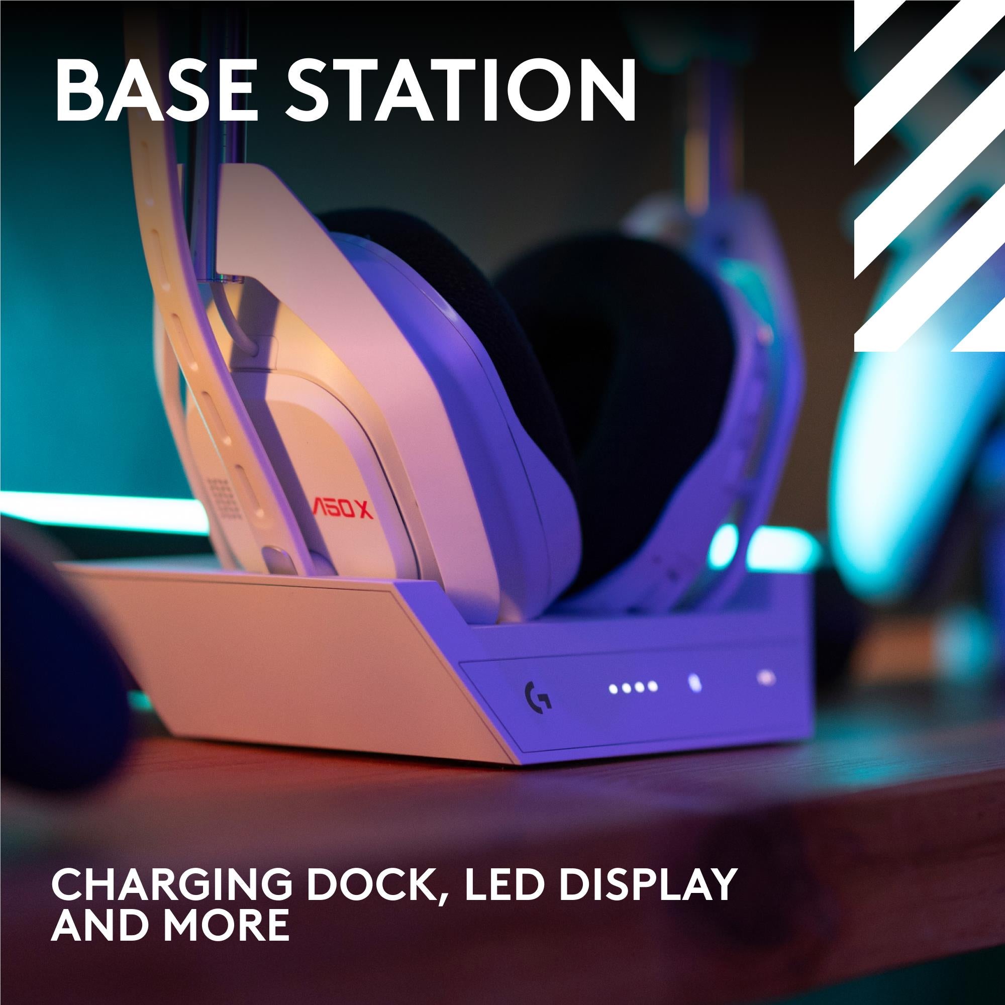 Logitech G Astro A50 X LIGHTSPEED Wireless Gaming Headset + Base Station (White)