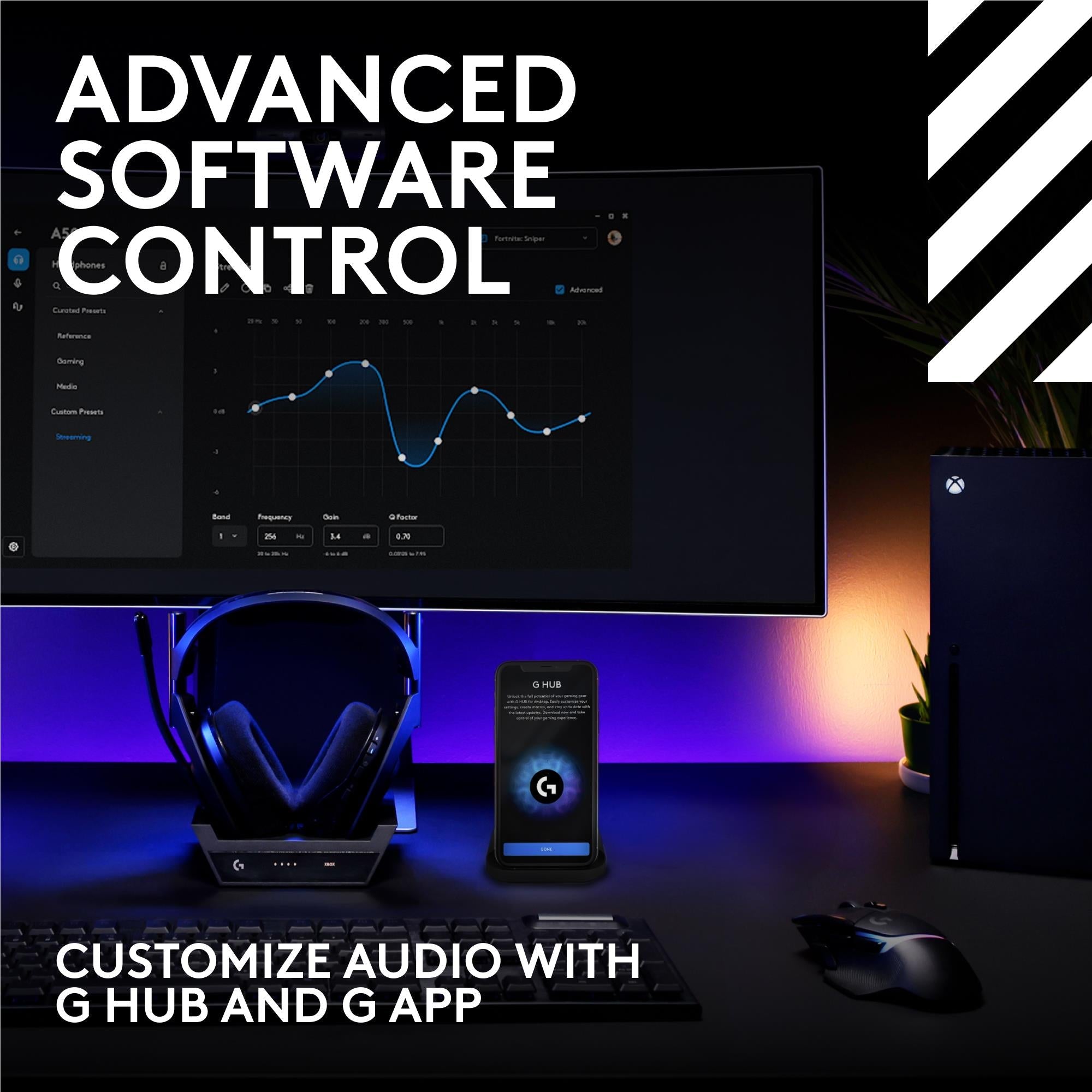 Logitech G Astro A50 LIGHTSPEED Wireless Gaming Headset + Base Station (Black)