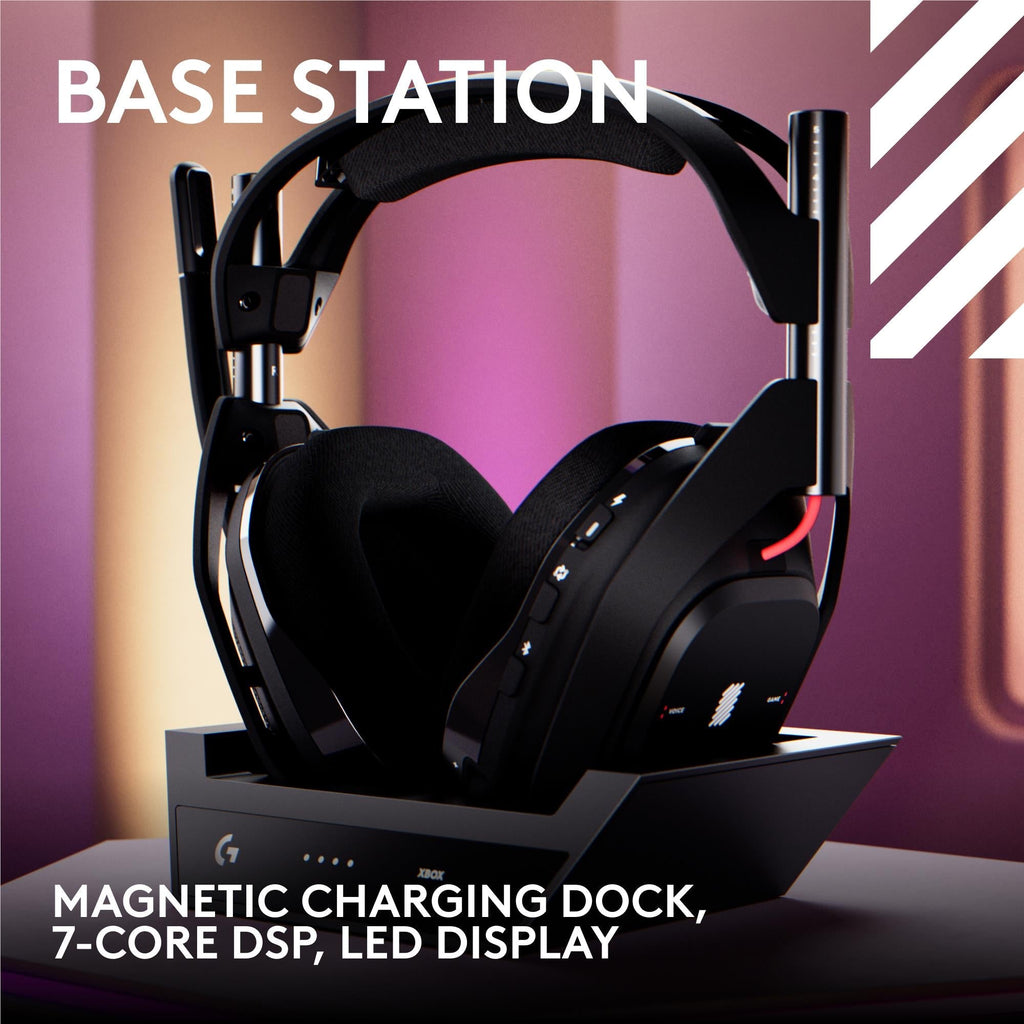 Logitech G Astro A50 LIGHTSPEED Wireless Gaming Headset + Base Station (Black)