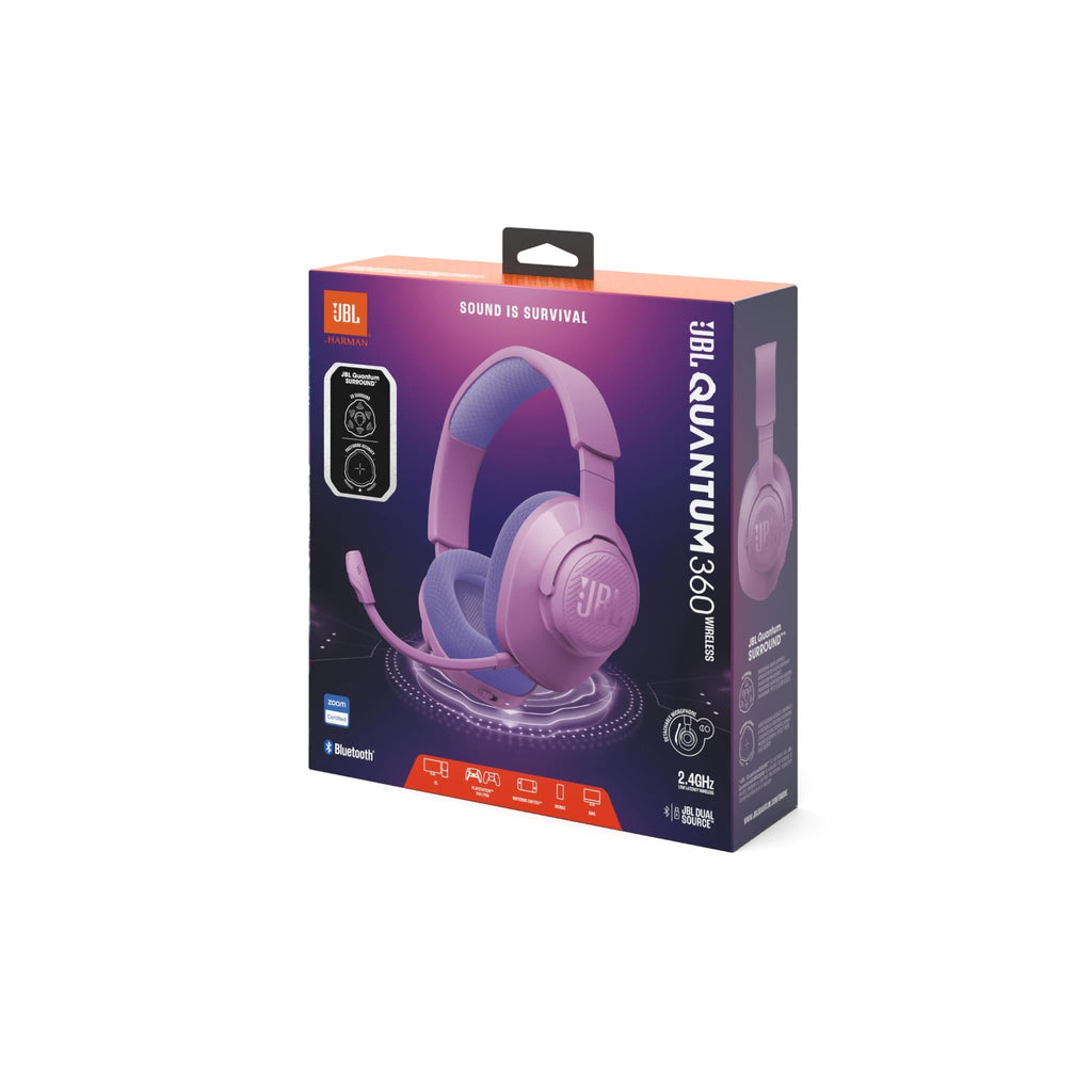 JBL Quantum 360 Over-Ear Wireless Gaming Headset (Purple)