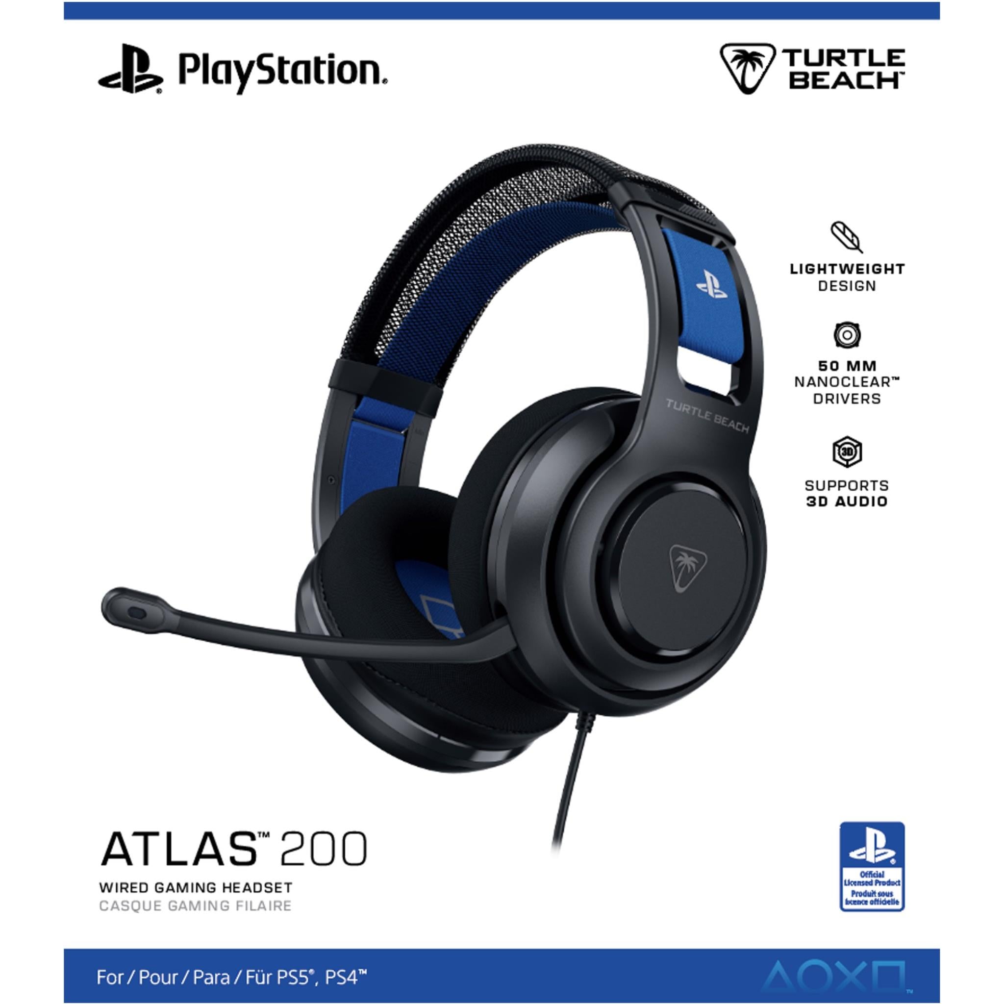 Turtle Beach® Atlas™ 200 Wired Gaming Headset for PlayStation (Black)