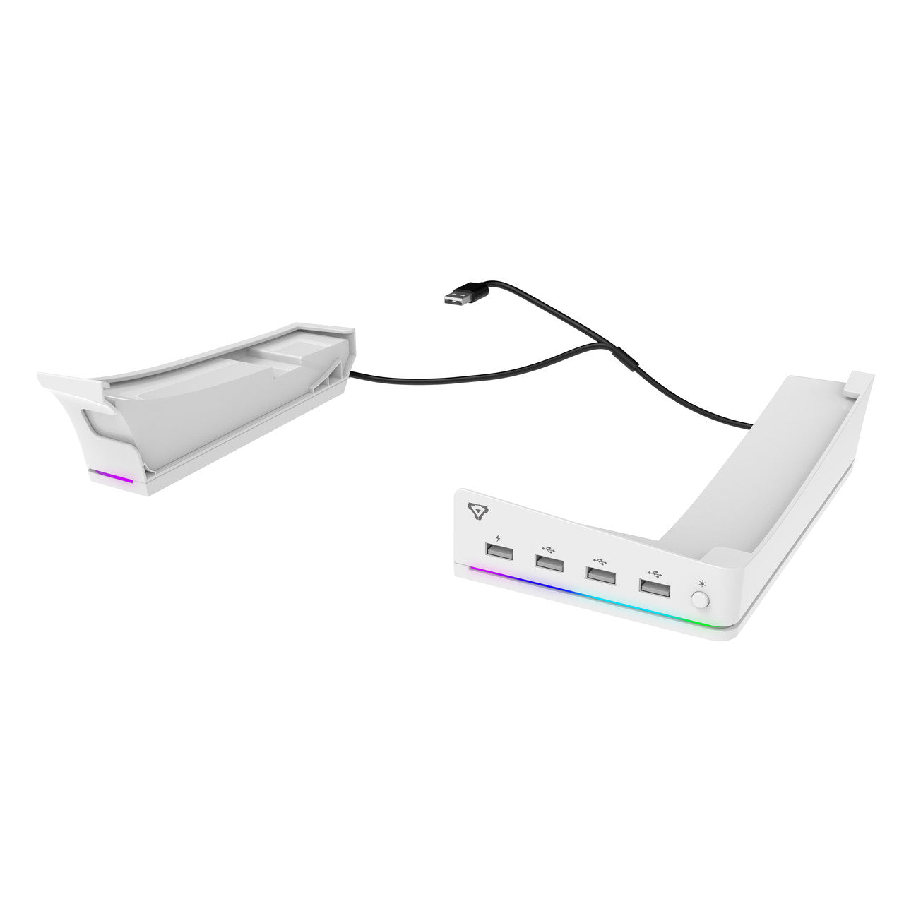 Laser RGB Stand for PS5 Slim with 4 USB Ports & Fast Charge